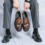 Mocassins homme à semelle flexible, marron ou noir