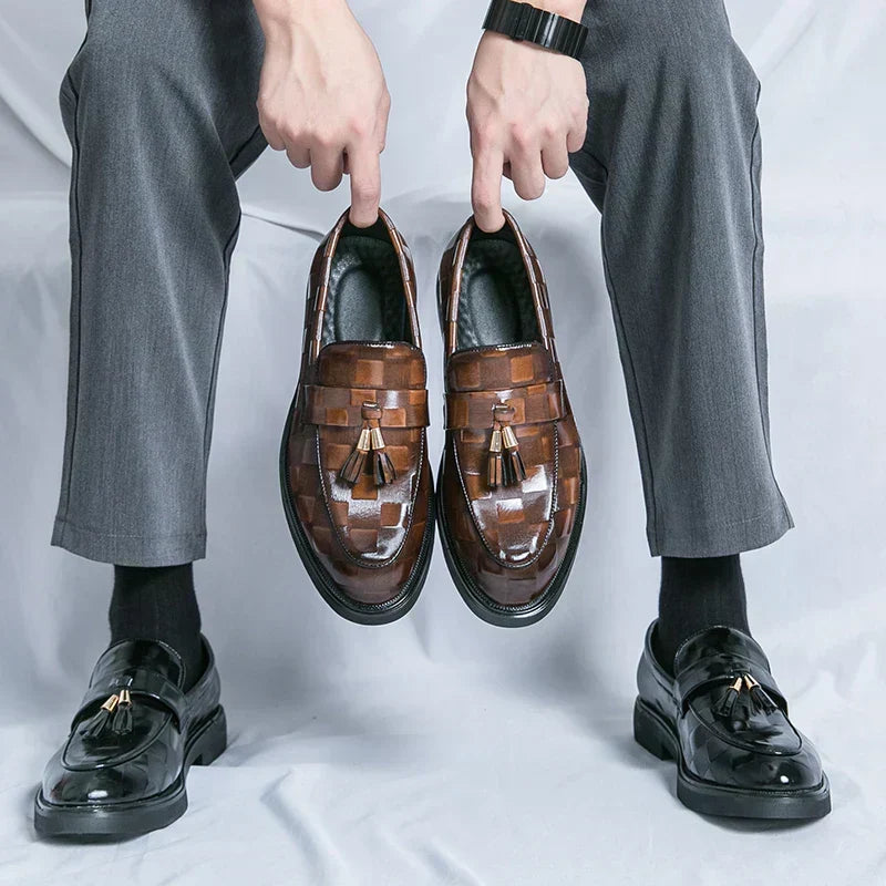 Mocassins homme à semelle flexible, marron ou noir