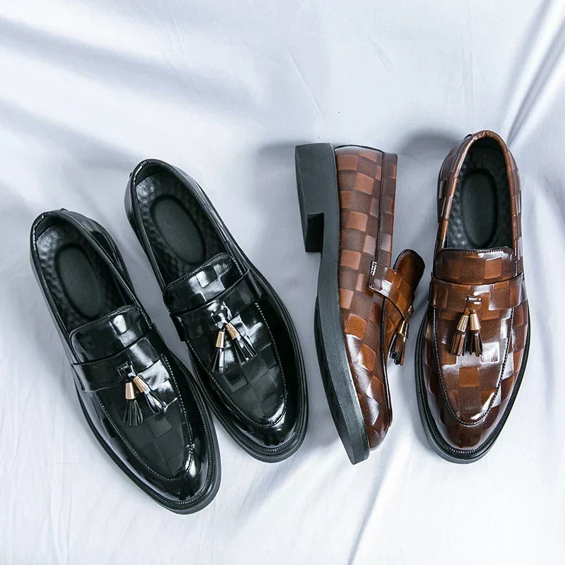 Mocassins homme à semelle flexible, marron ou noir