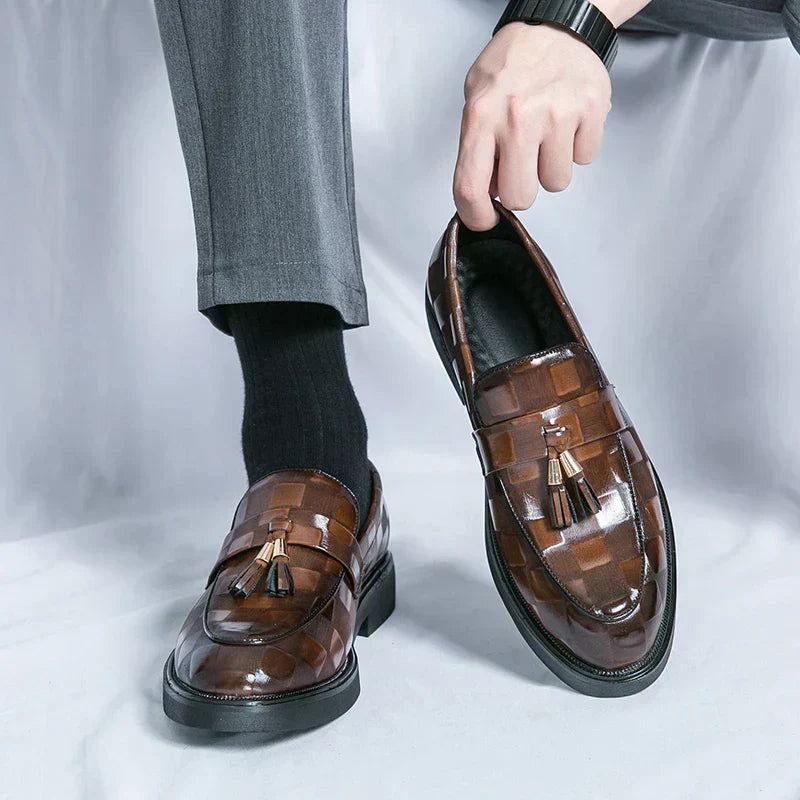 Mocassins homme à semelle flexible, marron ou noir