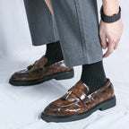 Mocassins homme à semelle flexible, marron ou noir