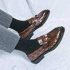 Mocassins homme à semelle flexible, marron ou noir