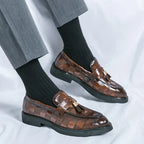 Mocassins homme à semelle flexible, marron ou noir