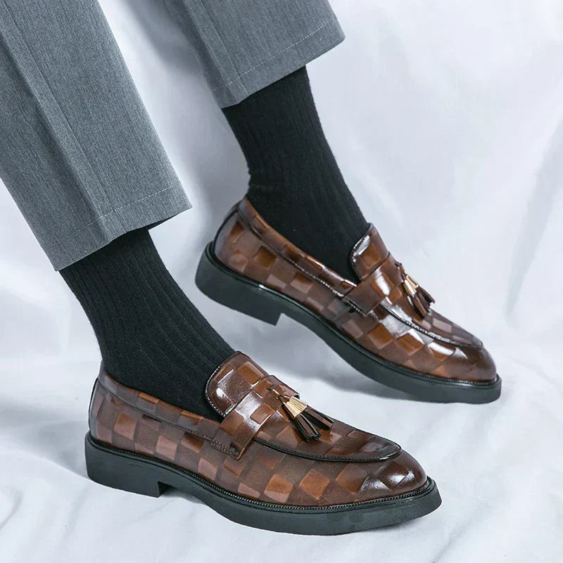 Mocassins homme à semelle flexible, marron ou noir