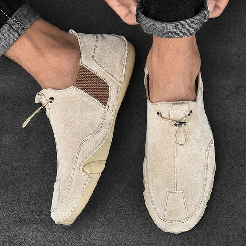 Mocassins homme légers, six coloris, du 38 au 47, kaki