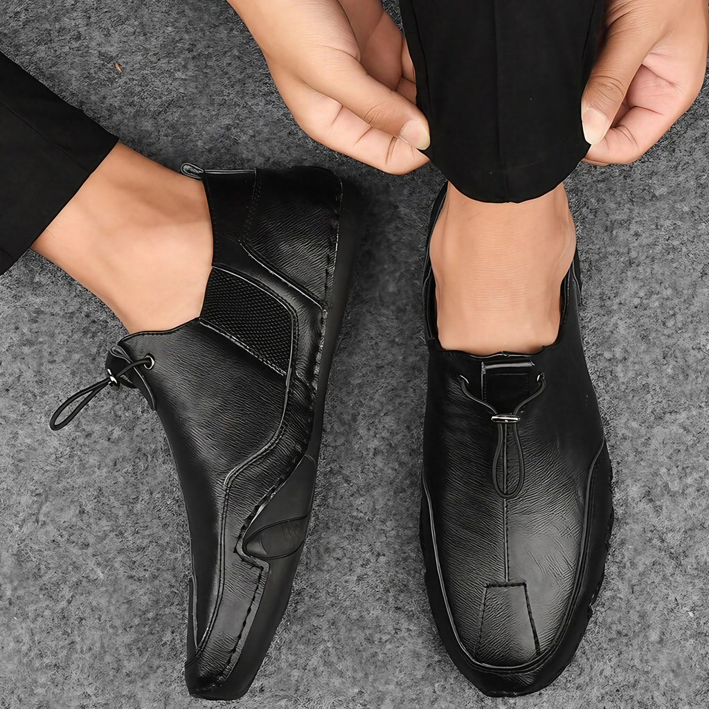 Mocassins homme légers, six coloris, du 38 au 47, noir
