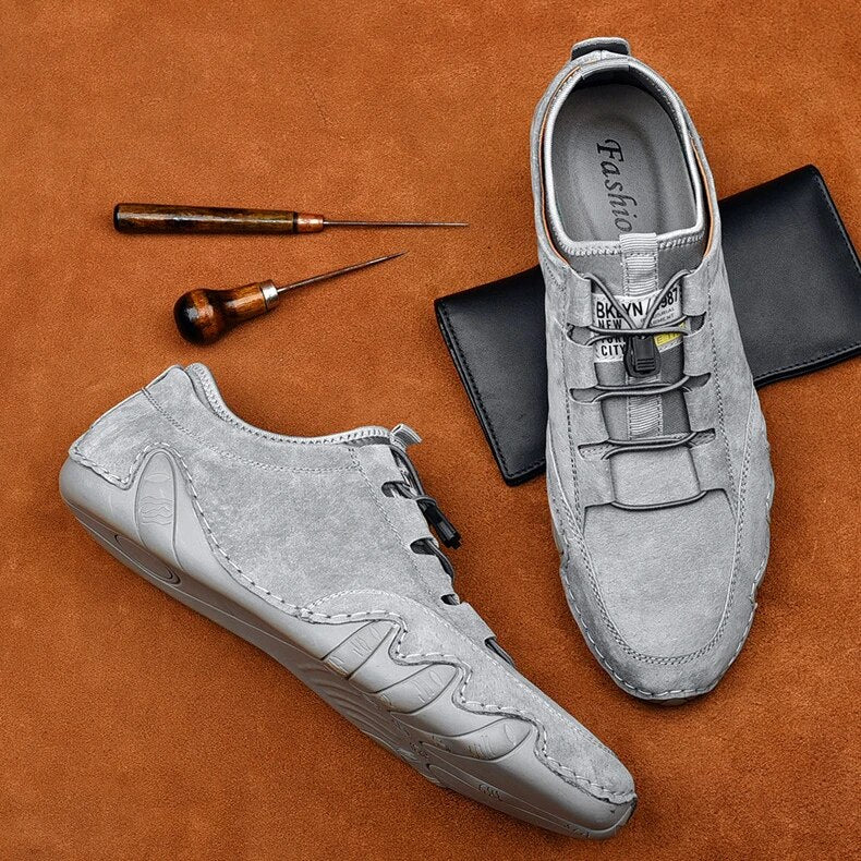 Mocassins homme légers, six coloris, du 38 au 47, gris clair
