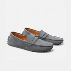 Mocassins de conduite homme à picots, aspect velouté, 9 coloris, gris