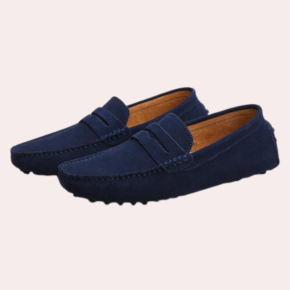 Mocassins homme à pompon, semelle à mémoire de forme