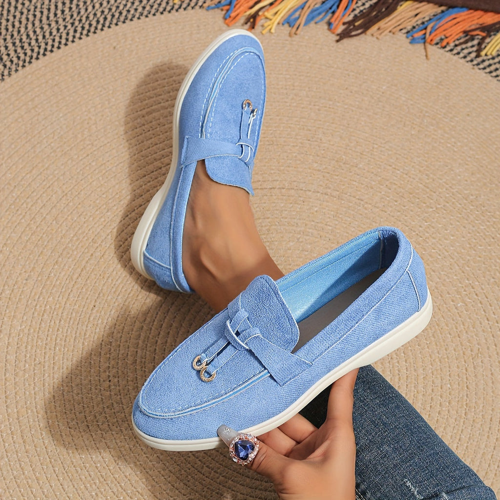 Mocassins femme à semelle épaisse et flexible, six coloris