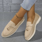 Mocassins femme à semelle épaisse et flexible, six coloris, kaki