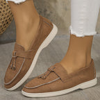 Mocassins femme à semelle épaisse et flexible, six coloris