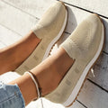 Mocassins femme légers, semelle antidérapante, du 36 au 43, abricot