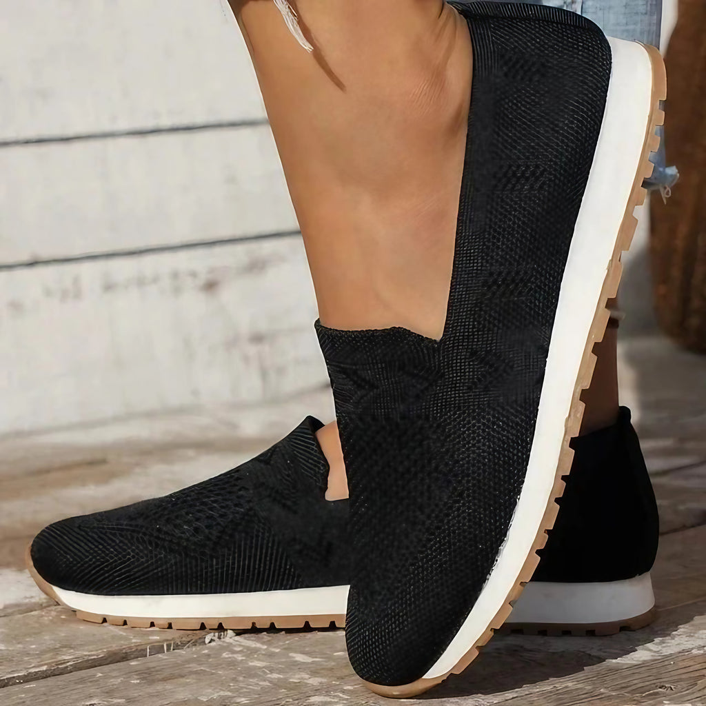 Mocassins femme légers, semelle antidérapante, du 36 au 43, noir