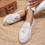 Mocassins femme classiques, huit coloris, du 36 au 43, blanc