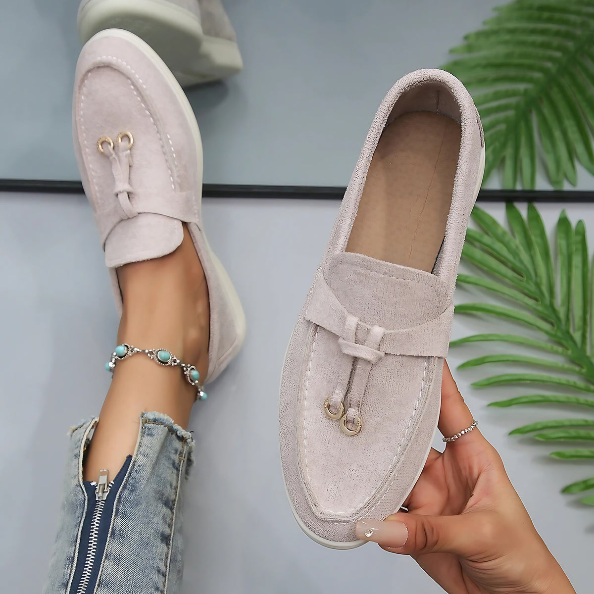 Mocassins femme classiques, huit coloris, du 36 au 43, beige