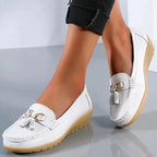 Mocassins orthopédiques femme, dix coloris, du 35 au 44, blanc