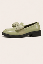 Mocassins femme à nœud, bout fermé, à enfiler, quatre coloris