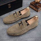 Mocassins homme à enfiler, semelle douce, cinq coloris, kaki