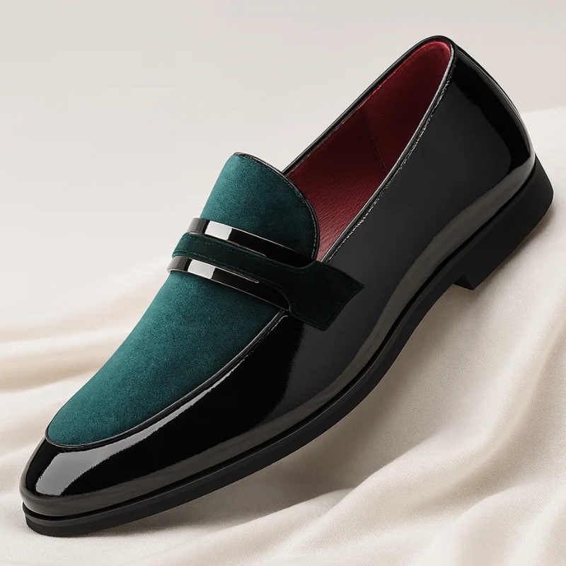 Mocassins homme habillés à bride, sans lacets, du 39 au 44, vert