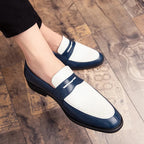 Mocassins homme classiques à enfiler, cinq coloris, du 38 au 48, bleu et blanc