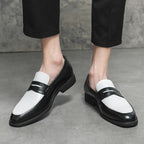 Mocassins homme classiques à enfiler, cinq coloris, du 38 au 48, noir et blanc