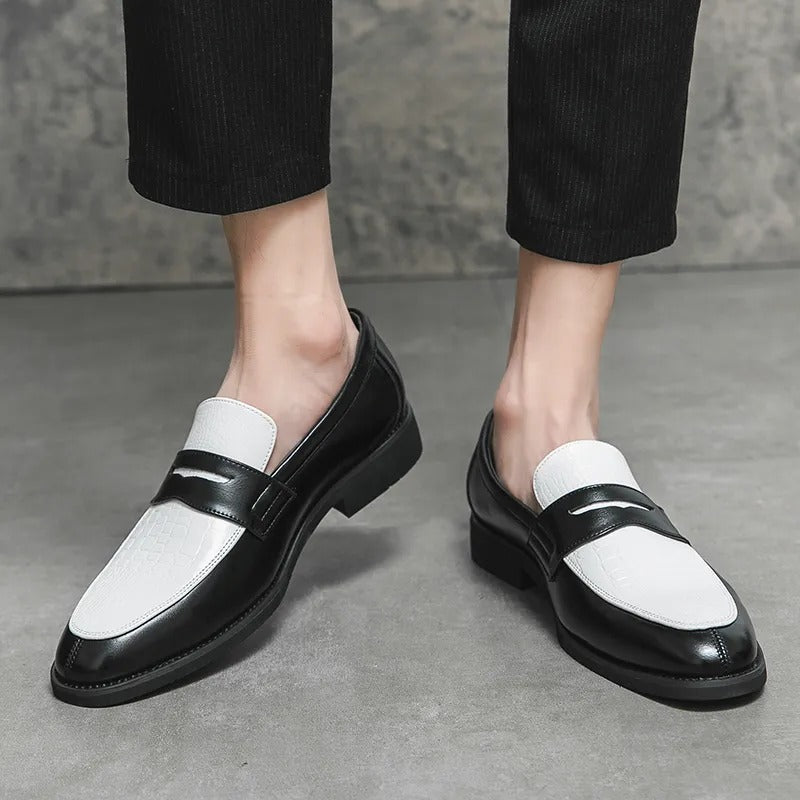 Mocassins homme classiques à enfiler, cinq coloris, du 38 au 48, noir et blanc