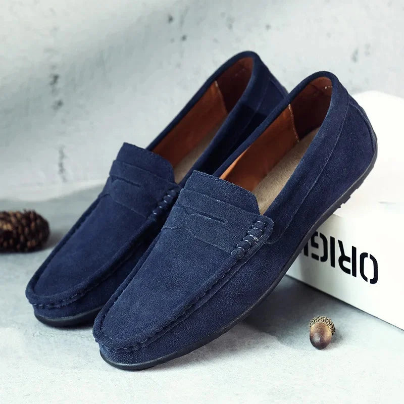 Mocassins homme colorés, semelle souple et légère