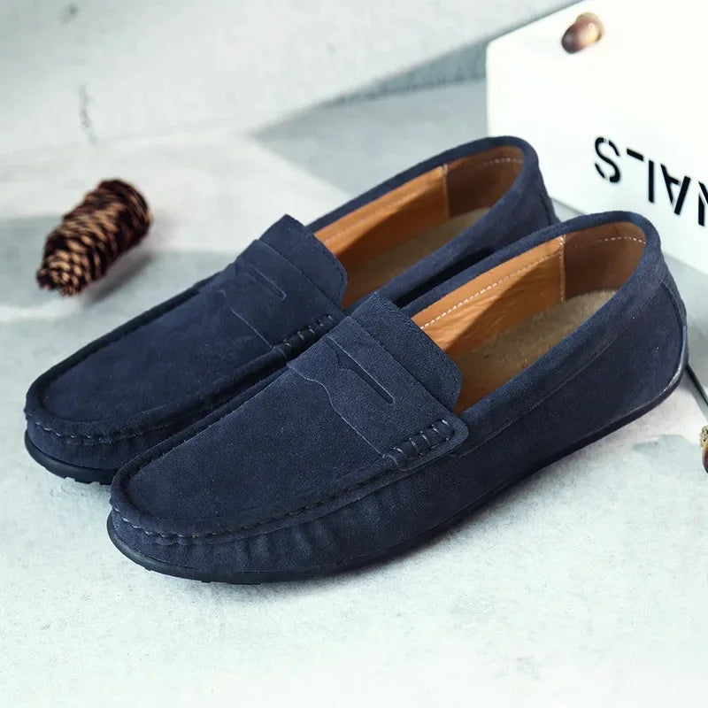 Mocassins homme colorés, semelle souple et légère