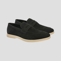 Mocassins homme classiques à perforations, noir, beige ou kaki, noir