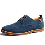 Mocassins homme à bout en amande, à enfiler, six coloris, bleu