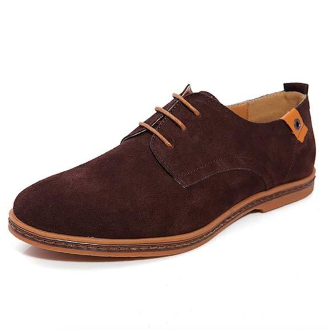 Mocassins homme à bout en amande, à enfiler, six coloris, marron