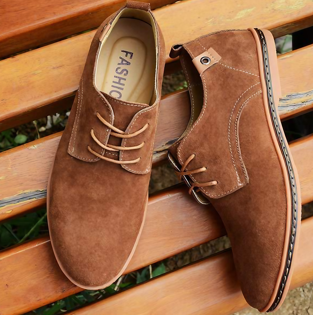 Mocassins homme à bout en amande, à enfiler, six coloris, marron clair