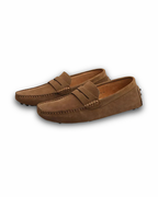 Mocassins homme classiques, semelle intérieure souple, brun