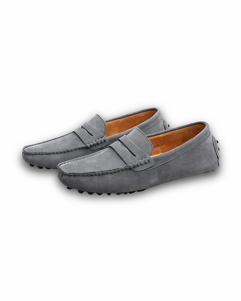 Mocassins homme classiques, semelle intérieure souple, gris