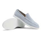 Mocassins homme légers, semelle intérieure rembourrée, neuf coloris, bleu clair