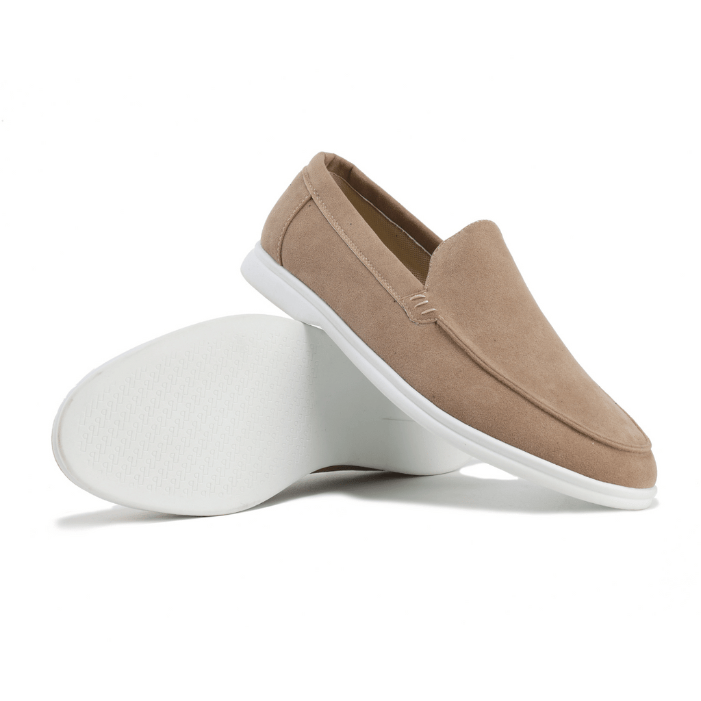 Mocassins homme légers, semelle intérieure rembourrée, neuf coloris, beige
