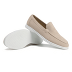 Mocassins homme légers, semelle intérieure rembourrée, neuf coloris, crème