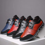 Mocassins homme en cuir, semelle caoutchouc, du 38 au 47