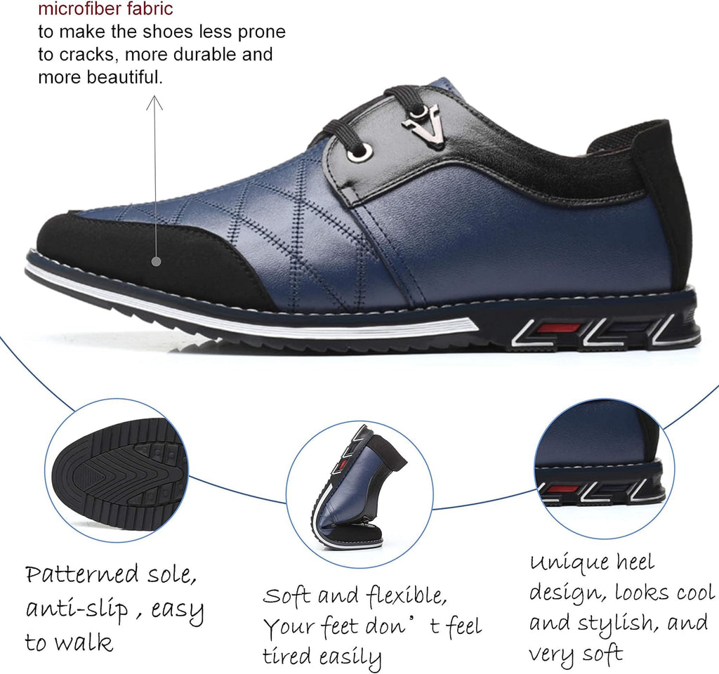 Mocassins homme en cuir, semelle caoutchouc, du 38 au 47