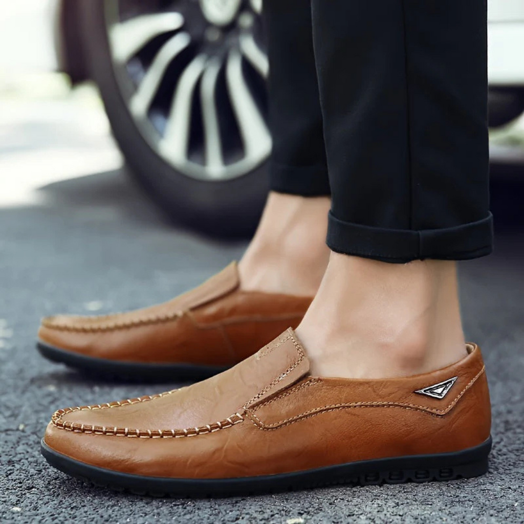Mocassins homme sans lacets, semelle légère, du 38 au 46