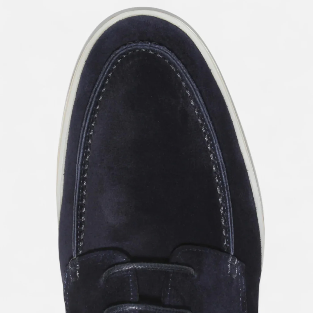 Mocassins homme à lacets, semelle à picots antidérapante