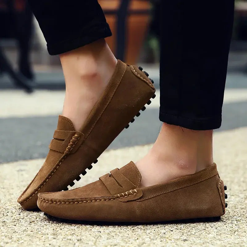Mocassins homme style italien, semelle souple, du 38 au 47
