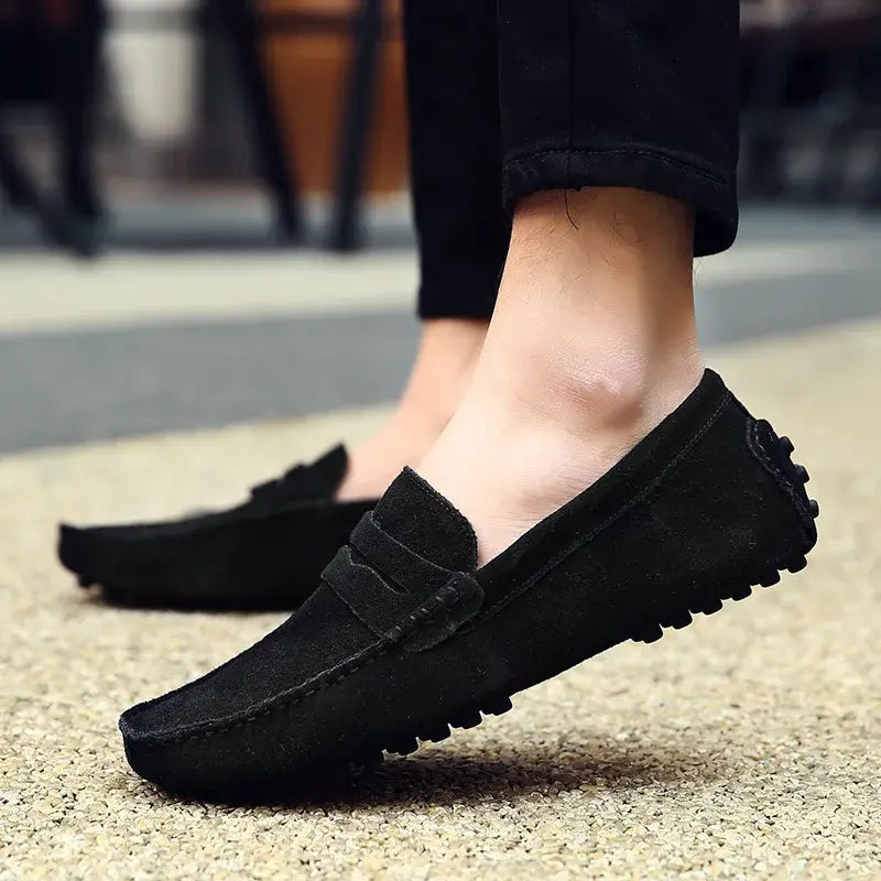Mocassins homme style italien, semelle souple, du 38 au 47