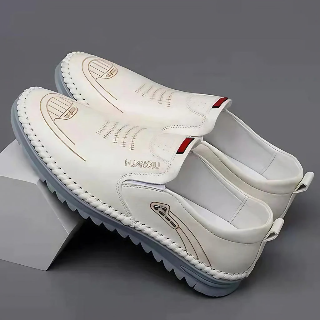 Mocassins homme souples et respirants, trois coloris, 39 au 44, blanc