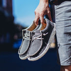 Mocassins homme légers et décontractés, quatre coloris, gris