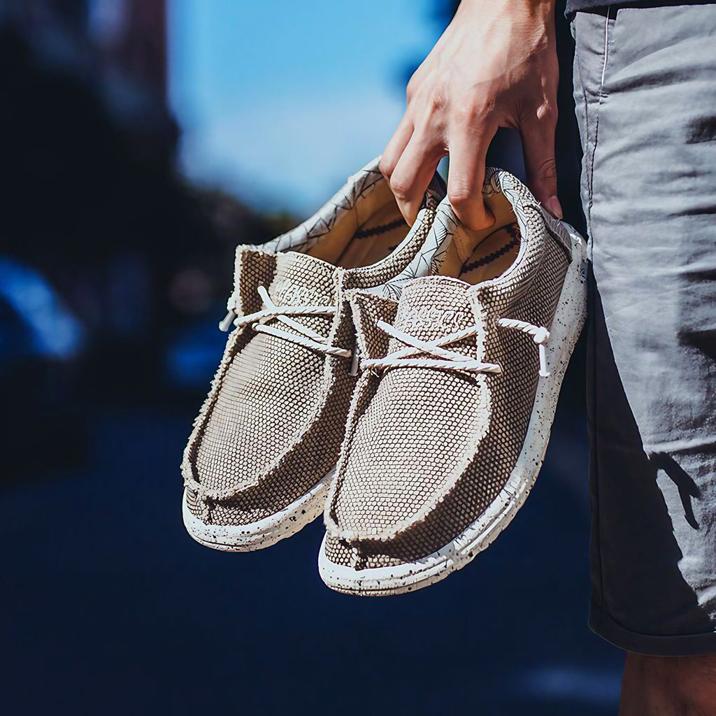 Mocassins homme légers et décontractés, quatre coloris, kaki
