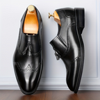 Mocassins homme à glands, sans lacets, coupe basse