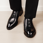 Mocassins homme à glands, sans lacets, coupe basse