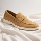 Mocassins homme sans lacets à bride, coupe basse, trois coloris, kaki